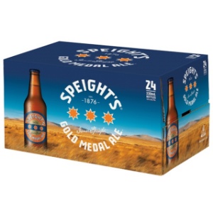 Picture of Speights Gold 24pack Bottles 330ml