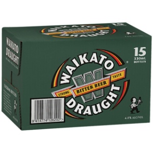 Picture of Waikato Draught Beer15pk Bottles 330ml