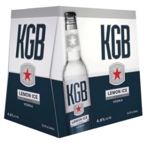 Picture of KGB 4.6% Vodka Lemon 12pack Bottles 275ml