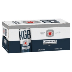 Picture of KGB 7% Vodka Lemon 18pack Cans 250ml