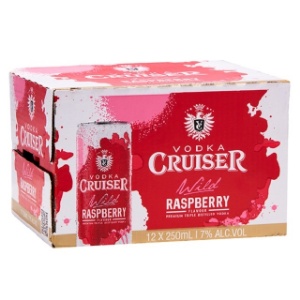 Picture of Cruiser 7% Vodka Raspberry 12pack Cans 250ml