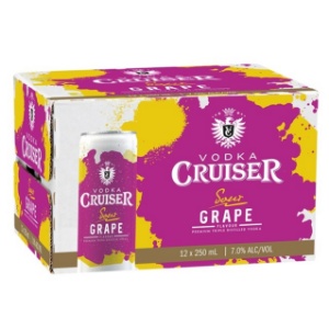 Picture of Cruiser 7% Vodka Sour Grape 12pack Cans 250ml
