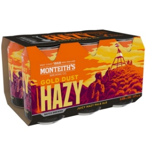Picture of Monteiths Gold Dust Hazy 6pack Cans 330ml