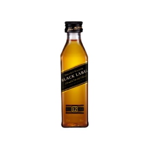Picture of Johnnie Walker Black Label 12 Year Old Scotch Whisky Miniature 50ml