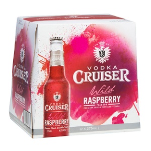Picture of Cruiser 4.8% Vodka Raspberry 12pack Bottles 275ml
