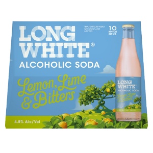 Picture of Long White Vodka Lemon Lime & Bitters 10pack Bottles 320ml