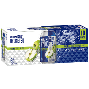 Picture of Kirin Hyoketsu 6% Vodka Green Apple 10pack Cans 330ml