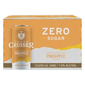 Picture of Cruiser 7% Vodka Zero Sugar Pineapple 12pack Cans 250ml