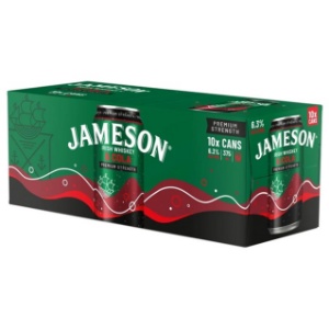 Picture of Jameson 6.3% Whiskey & Cola 10pack Cans 330ml