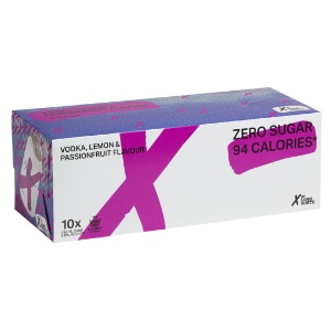 Picture of X by Long White Vodka Lemon Passionfruit 10pack Cans 330ml