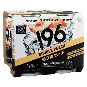 Picture of 196 Double Peach 6% 4pk Cans 330ml